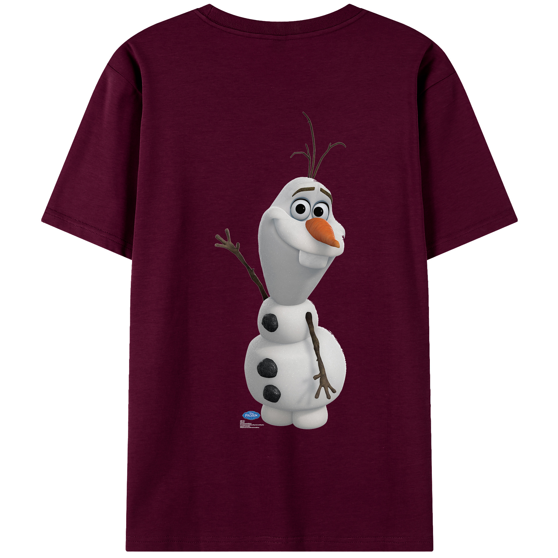 （画像用） アナと雪の女王 アンナ エルサ Frozen Anna Elsa レディース半袖Tシャツ(バックプリント)